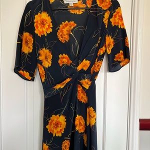 Amour Vert Joselle Dress in Marigold Print